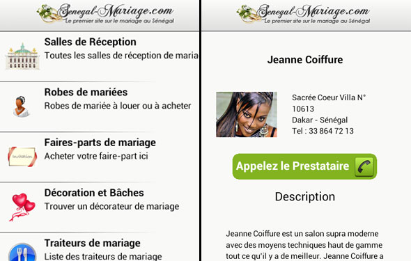 L’application Senegal Mariage disponible maintenant sur google Store.
